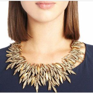Leaf Cluster Statement Necklace